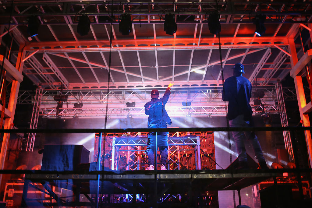 DJ Moto X speaks to the crowd